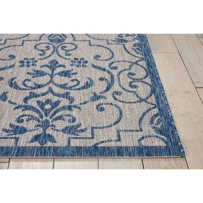 Nourison Garden Party Scroll Indoor/Outdoor Flatweave Area Rug - Image 2
