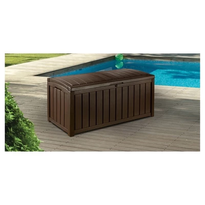 Glenwood 101 Gallon Outdoor Storage Box - Brown - Keter - Image 4