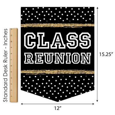 Big Dot Of Happiness Reunited - Outdoor Home Decorations - Double-Sided School Class Reunion Party Garden Flag - 12 X 15.25 Inches - Image 4