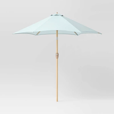 9'x9' Market Patio Umbrella - Light Wood Pole - Threshold™ - Image 7