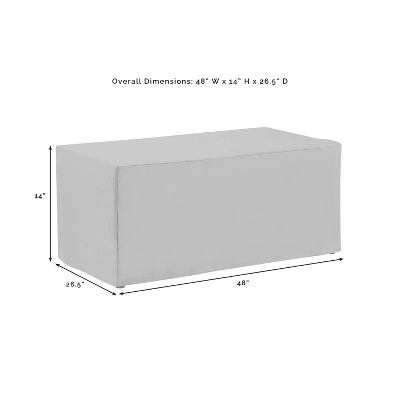 Crosley 4pc Furniture Cover Set, Loveseat, Two Chairs And Coffee Table, Tan - Image 5