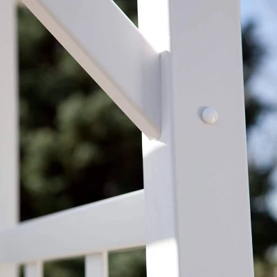 78" Providence Vinyl Arbor - White - Dura-Trel - Image 3