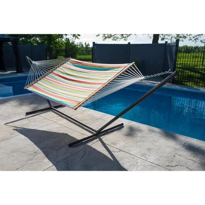 Vivere Double Quilted Fabric Hammock