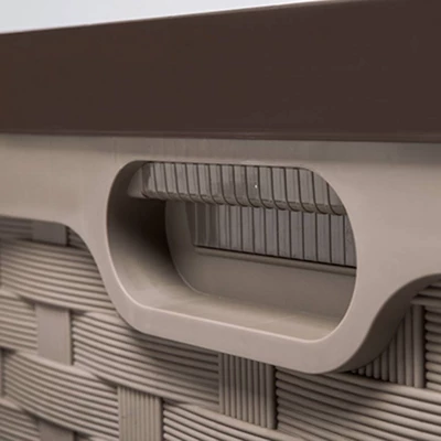 Starplast 153 Gallon Plastic Deck Box Mocha Brown - Image 4