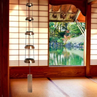 Woodstock Wind Chimes Signature Collection, Woodstock Temple Bells, Quintet, 32'' Copper Wind Bell TB5C