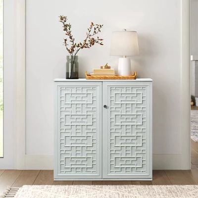 WELLFOR Outdoor HDPE Patio Storage Cabinet With 2 Shelves - Beige