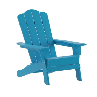 Emma And Oliver Set Of 4 Adirondack Chairs With Cup Holders, Weather Resistant HDPE Adirondack Chairs - Image 11