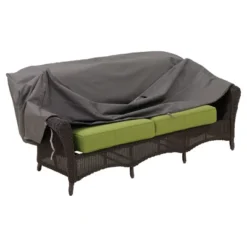 Ravenna Patio Loveseat Cover-76" X 32.5" X 33" - Dark Taupe - Classic Accessories