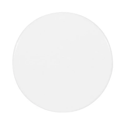 Pelon Outdoor Round Iron Side Table White - Christopher Knight Home: Modern Patio Furniture, No Assembly Required - Image 3