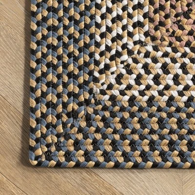 Nuloom Gwyneth Braided Borders Indoor And Outdoor Patio Area Rug, Brown, 5'x8' - Image 4