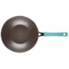 Rachael Ray Cook + Create 10.5" Nonstick Aluminum Stir Fry Pan Agave Blue