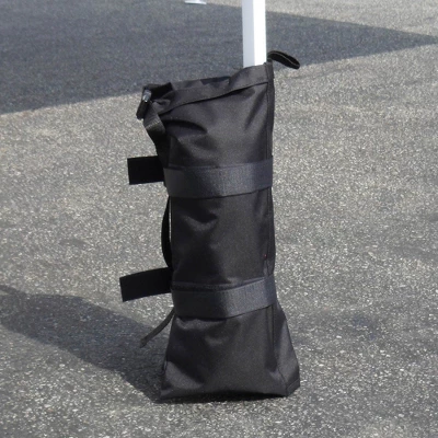 Z Shade 10x10 Foot Angled Leg Instant Shade Canopy Tent Portable Shelter, Green & Outdoor Canopy Tent Shelter Wrap Around Leg Weight Bags, Set Of 4 - Image 2