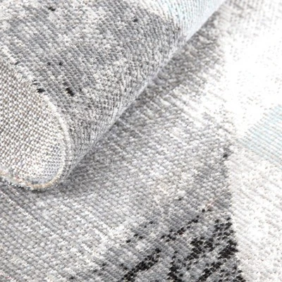 Sofia Holly 7'9" X 10'2" Outdoor Patio Rug Gray/Blue - Nicole Miller - Image 6