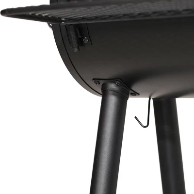 Captiva Designs E02GR006 Offset Charcoal Smoker - Black - Image 8
