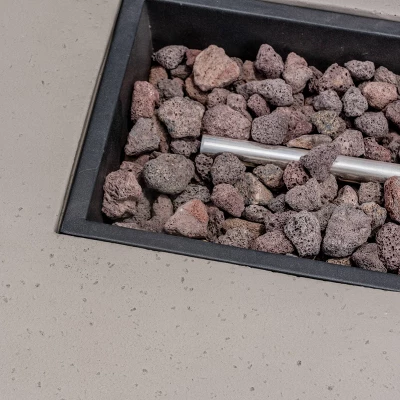 Cape Coral 16pc Aluminum Estate Collection With Fire Pit - Silver/Clear/Khaki/Light Gray - Christopher Knight Home - Image 6