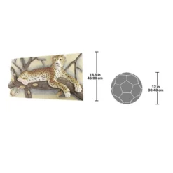 Design Toscano The Leopards Lair Sculptural Wall Frieze