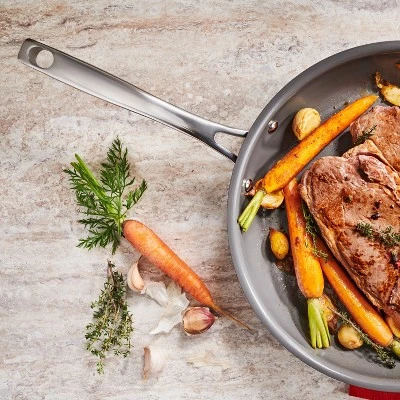 T-Fal Excellence Reserve 12" Ceramic Nonstick Frypan Gray - Image 3