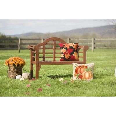 Evergreen Lutyens Wood Garden Bench - Natural