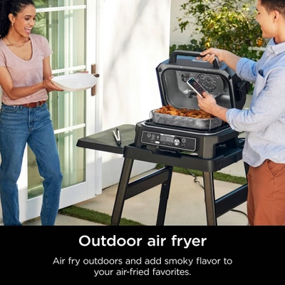 Ninja Woodfire ProConnect Premium XL 7-in-1 Outdoor Grill & Smoker, App Enabled, Woodfire Technology, 2 Built-In Thermometers - OG951 - Image 4