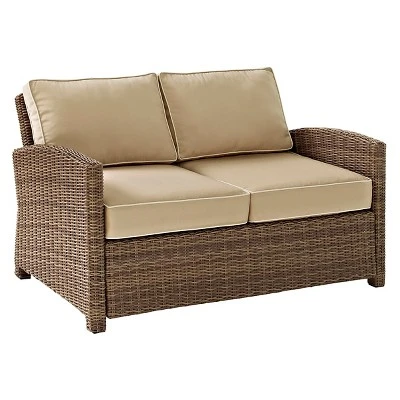 Bradenton Outdoor Wicker Loveseat - Crosley - Image 15