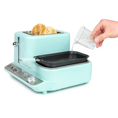 Nostalgia Electrics 3-in-1 Griddle Aqua - Image 3