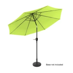 Nature Spring Auto-Tilt Patio Umbrella With 10' Canopy - Lime Green