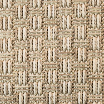 2'5" X 8' Basketweave Outdoor Runner Oatmeal - Smith & Hawken™ - Image 2
