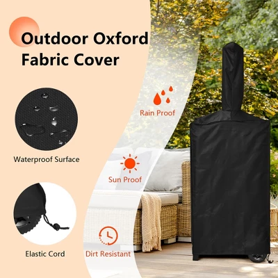 Costway Outdoor Pizza Oven Wood Fire Pizza Maker Grill W/ Pizza Stone & Waterproof Cover - Image 7