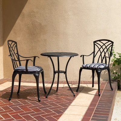 Kinger Home Ekta 3-Piece Patio Bistro Set