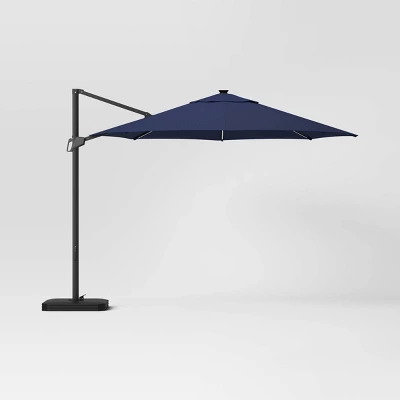 11'x11' Offset Solar Patio Umbrella - Black Pole - Threshold™ - Image 6
