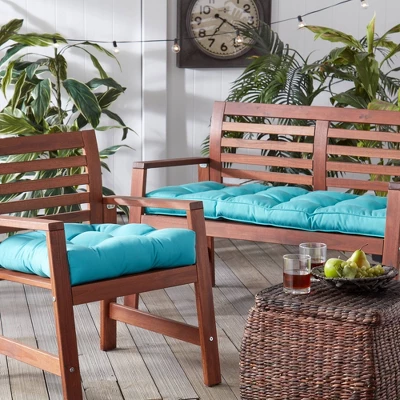 Outdoor Sunbrella Swing/Bench Cushion - Kensington Garden