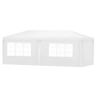 Costway Wedding Tent Canopy Party 10'x20' Heavy Duty Gazebo Cater Event W/Side Walls - Image 9