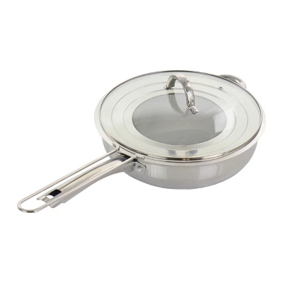 Oster® Oster Sangerfield 3 Piece 4 Quart Stainless Steel Saute Pan With Lid And Splatter Guard