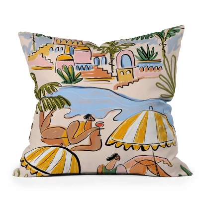 Maggie Stephenson Amalfi Coast Italy Outdoor Throw Pillow - Deny Designs - Image 4