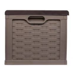 Starplast 153 Gallon Plastic Deck Box Mocha Brown