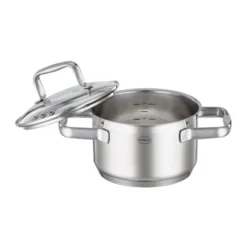 Rosle Charm Series High Casserole Pot With Tempered Glass Lid (6 In.)