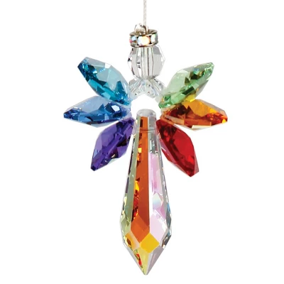 Woodstock Wind Chimes Woodstock Rainbow Makers Collection, Crystal Guardian Angel, Large 2'' Crystal Suncatcher For Indoor Decor Gift - Image 6