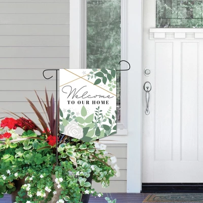 Big Dot Of Happiness Boho Botanical - Outdoor Home Decorations - Double-Sided Greenery Party Garden Flag - 12 X 15.25 Inches - Image 5