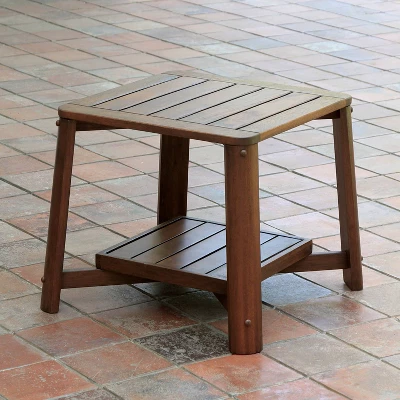 Westlake 3pc Wood Patio Chat Set With Cushion - Red Brick - Cambridge Casual - Image 3