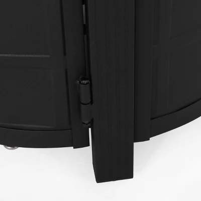 Amaya 5pc Outdoor 4 Wicker Swivel Chair & Fire Pit Set - Dark Brown/Beige/Matte Black - Christopher Knight Home - Image 14