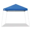 Z-Shade 10 X 10 Foot Horizon Angled Leg Instant Shade Canopy Tent Shelter With Z-Shade 10 Ft Angled Leg Canopy Tent Taffeta Attachment, Blue