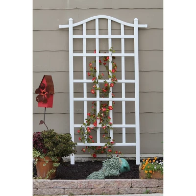 75" Melrose Vinyl Trellis - White - Dura-Trel - Image 2