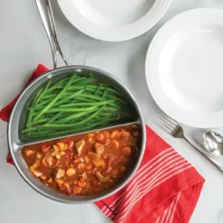 Nordic Ware 2-in-1 Divided Sauce Pan - Silver
