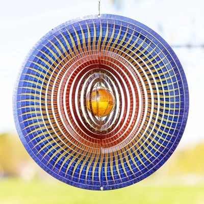 VP Home Kinetic 3D Metal Outdoor Garden Decor Wind Spinner, Multicolored - Image 3