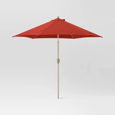 9'x9' Market Patio Umbrella - Light Wood Pole - Threshold™ - Image 17