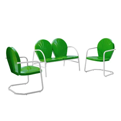 Griffith 3pc Outdoor Seating Set - Kelly Green - Crosley - Image 5