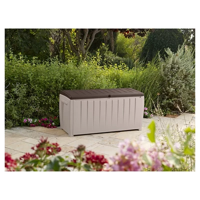 Novel 90 Gallon Outdoor Storage Box - Beige/Brown - Keter - Image 8