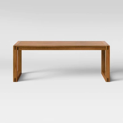 Kaufmann Wood Patio Coffee Table, Outdoor Furniture - Natural - Project 62™ - Image 3