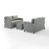 Bradenton 3pc Outdoor Wicker Seating Set - Crosley