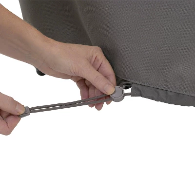 Classic Accessories Ravenna Water-Resistant Hanging Chaise Lounge And Stand Cover, Dark Taupe - Image 4